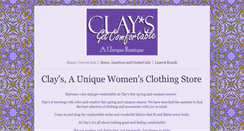 Desktop Screenshot of claysclothing.com