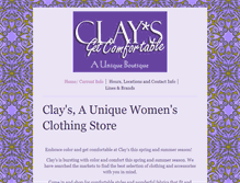 Tablet Screenshot of claysclothing.com